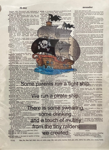 Dictionary Art Print - Some Parents Run a Tight Ship