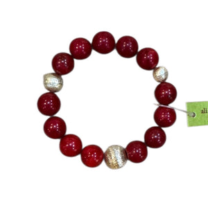 Large Red and Gold Bracelet