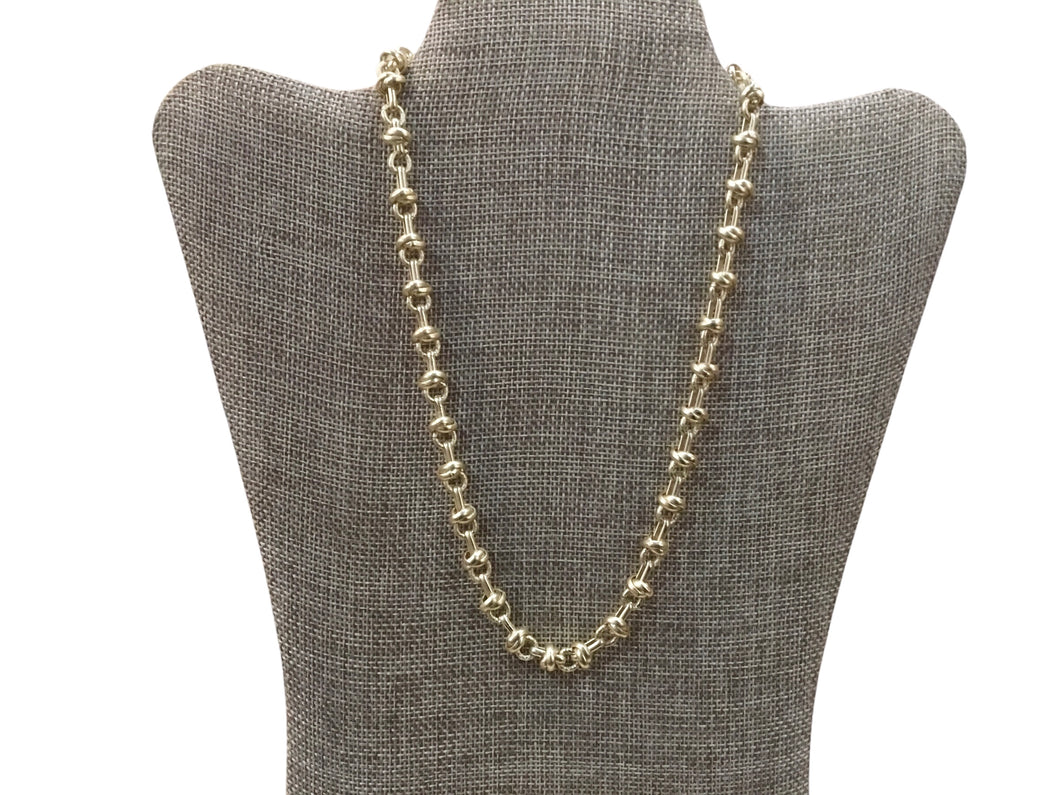 Gold Knot Chain Necklace
