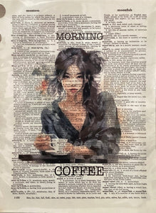 Dictionary Art Print - Morning Coffee
