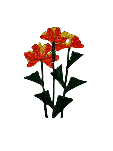 Large Multi-Stem Suncatcher--Orange and Yello