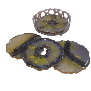 Coaster Set - Taupe