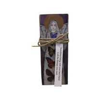 Small Wood Block Angel " Sometimes being with your best friend.."