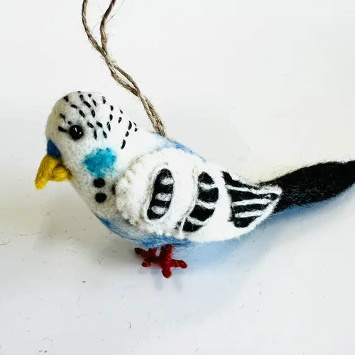 Ornament - Felt Blue Parakeet