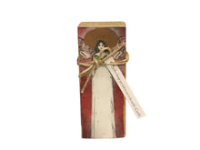 Small Wood Block Angel " Be the change.."