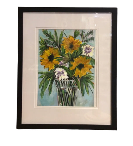 Sunflowers in Glass