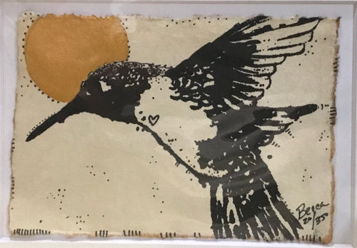 Humming bird gold moon