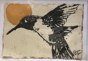 Humming bird gold moon