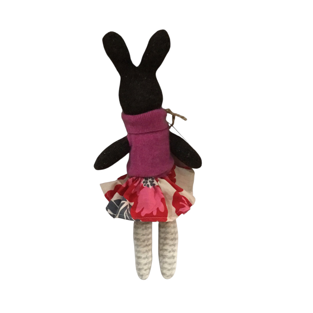 Brown Rabbit in Pink Jumper