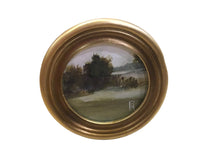 Round gold frame (Landscape)