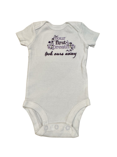 Newborn - Your First Breath Took Ours Away - Purple