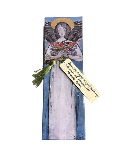 Canvas Angel with Bookmark 