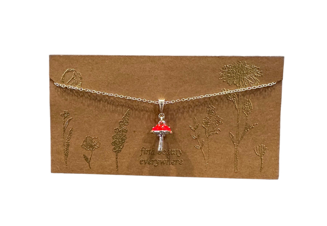 Mushroom Necklace