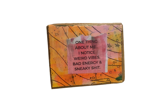 One Thing About Me... Square Ornament