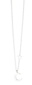 Moon and Stars Sterling Necklace