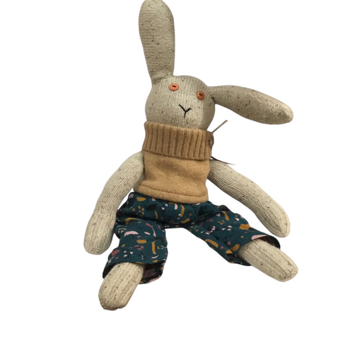 Rabbit In Tan Turtleneck