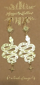 Serpent and Star Earrings