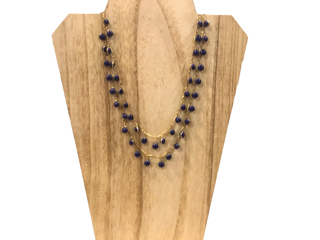 Double Enamel Necklace
