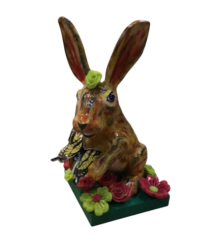 Rabbit in the Flower Garden