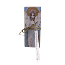 Small Wood Block Angel " Go confidently.."