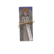 Small Wood Block Angel " Love each other.."