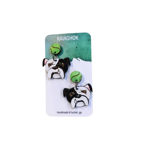 Bulldog Earrings
