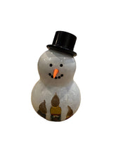 Lighted Snowman with Candles