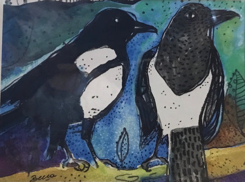 Magpie sunset