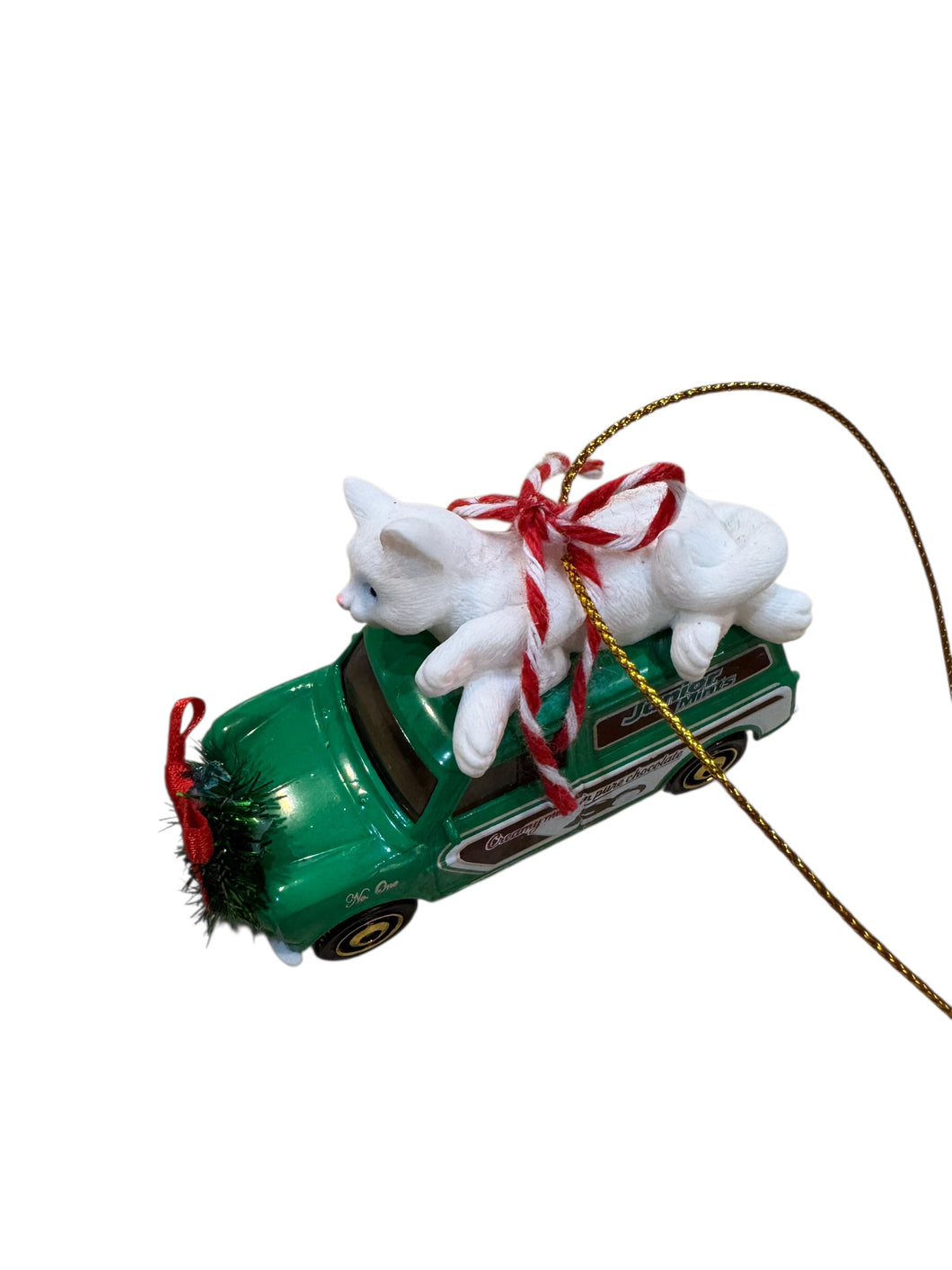 Cat on Junior Mints Ornament