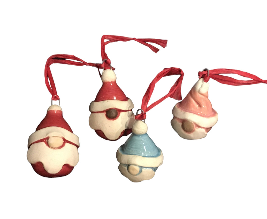 Ornament - Round Santa