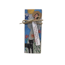 Small Wood Block Angel " Live in the sunshine.."