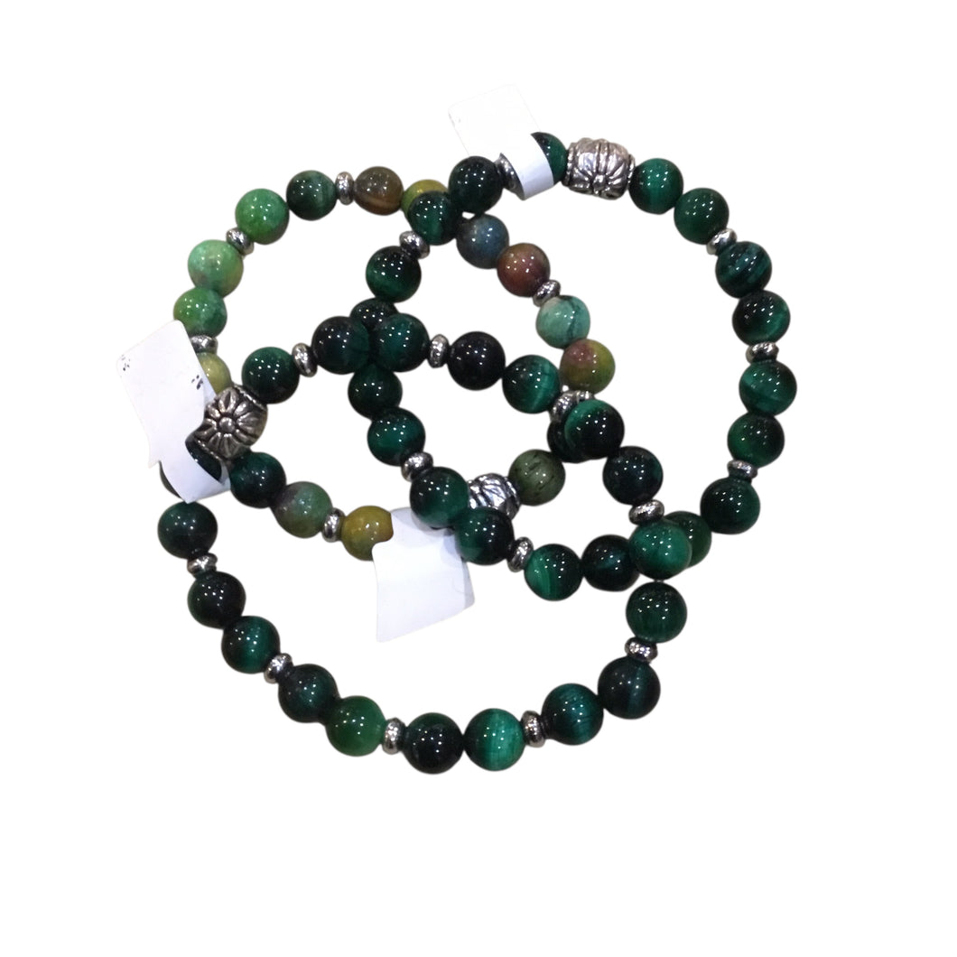 Bead Bracelet - Dark Green