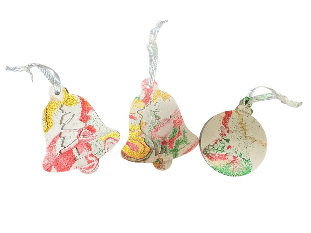Concrete Ornaments - Set of 3