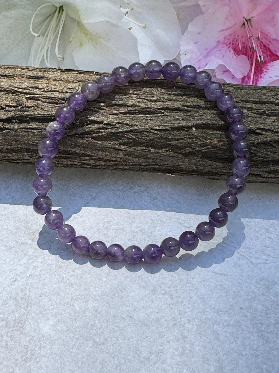 Amethyst Bracelet--6 mm