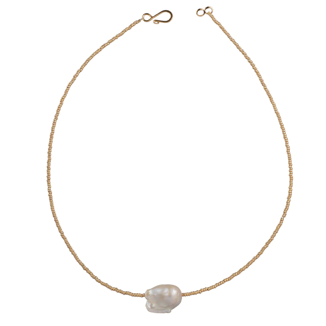 Baroque On Gold Choker