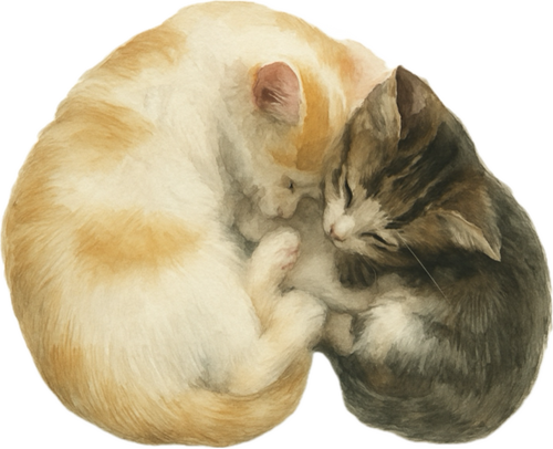 Cuddly Kittens Sticker