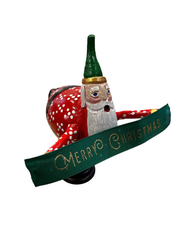 Flying Santa Figurine