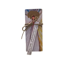 Small Wood Block Angel " Spread love.."