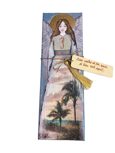 Canvas Angel with Bookmark 