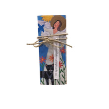 Small Wood Block Angel " Let your soul shine.."