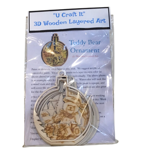 Teddy Bear Ornament - U Craft It