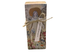 Small Wood Block Angel "You Are Enough..."