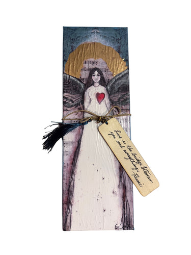 Canvas Angel with Bookmark 