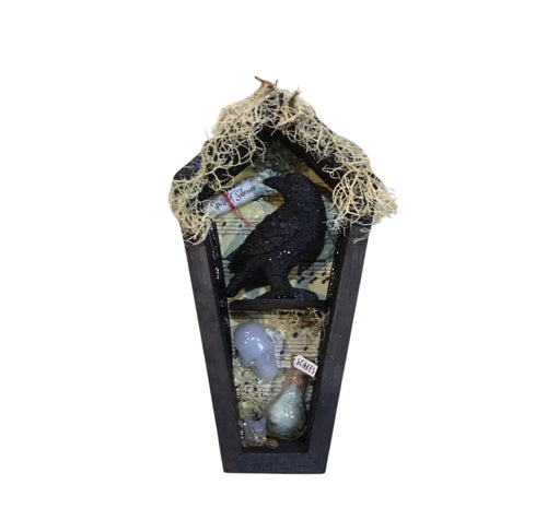 Coffin Curio Shelf - Raven