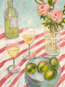 Pink And Blue Tablescape