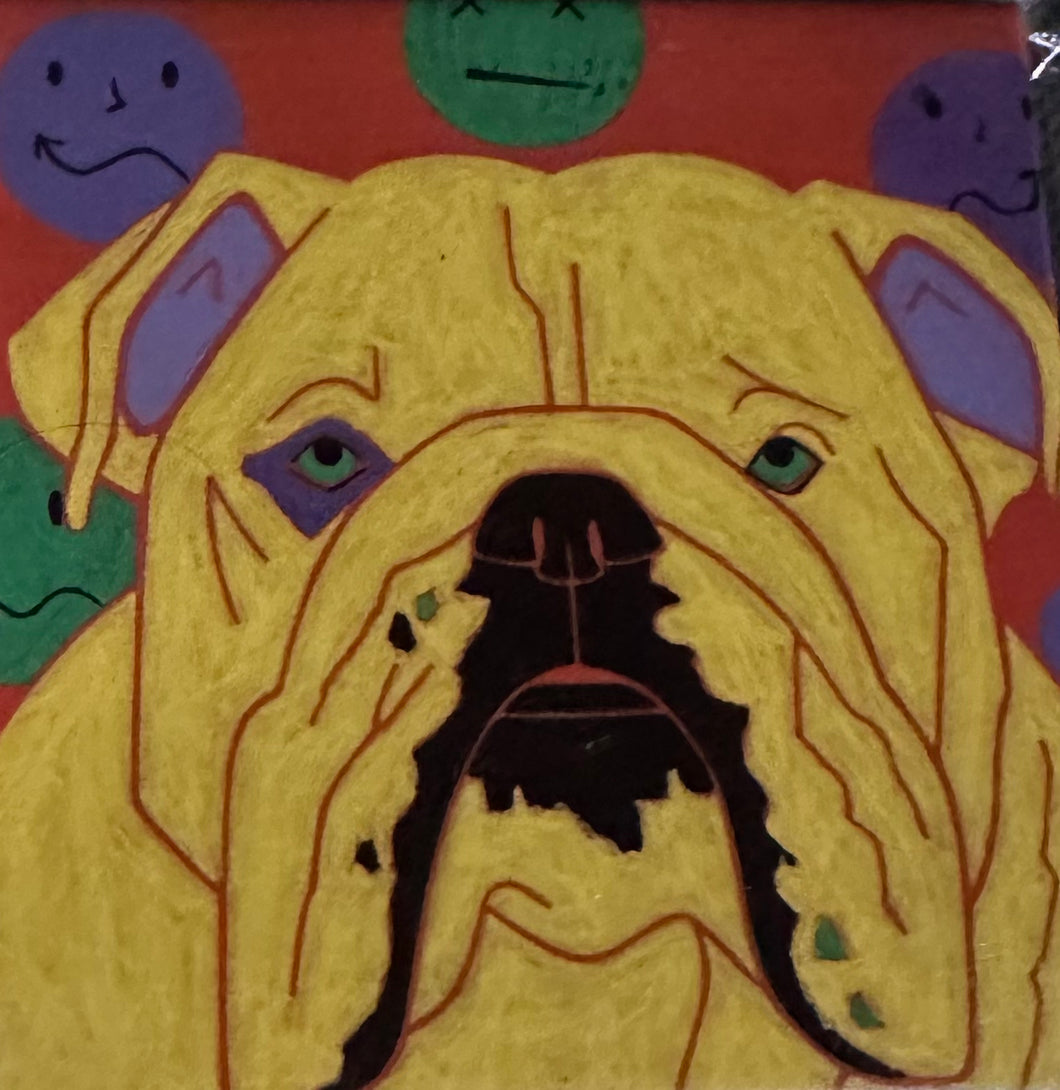 Bulldog Head Coaster