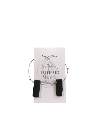 Lava Stick Hoop Earrings