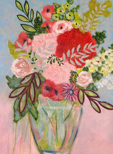 Floral In Pink Vase
