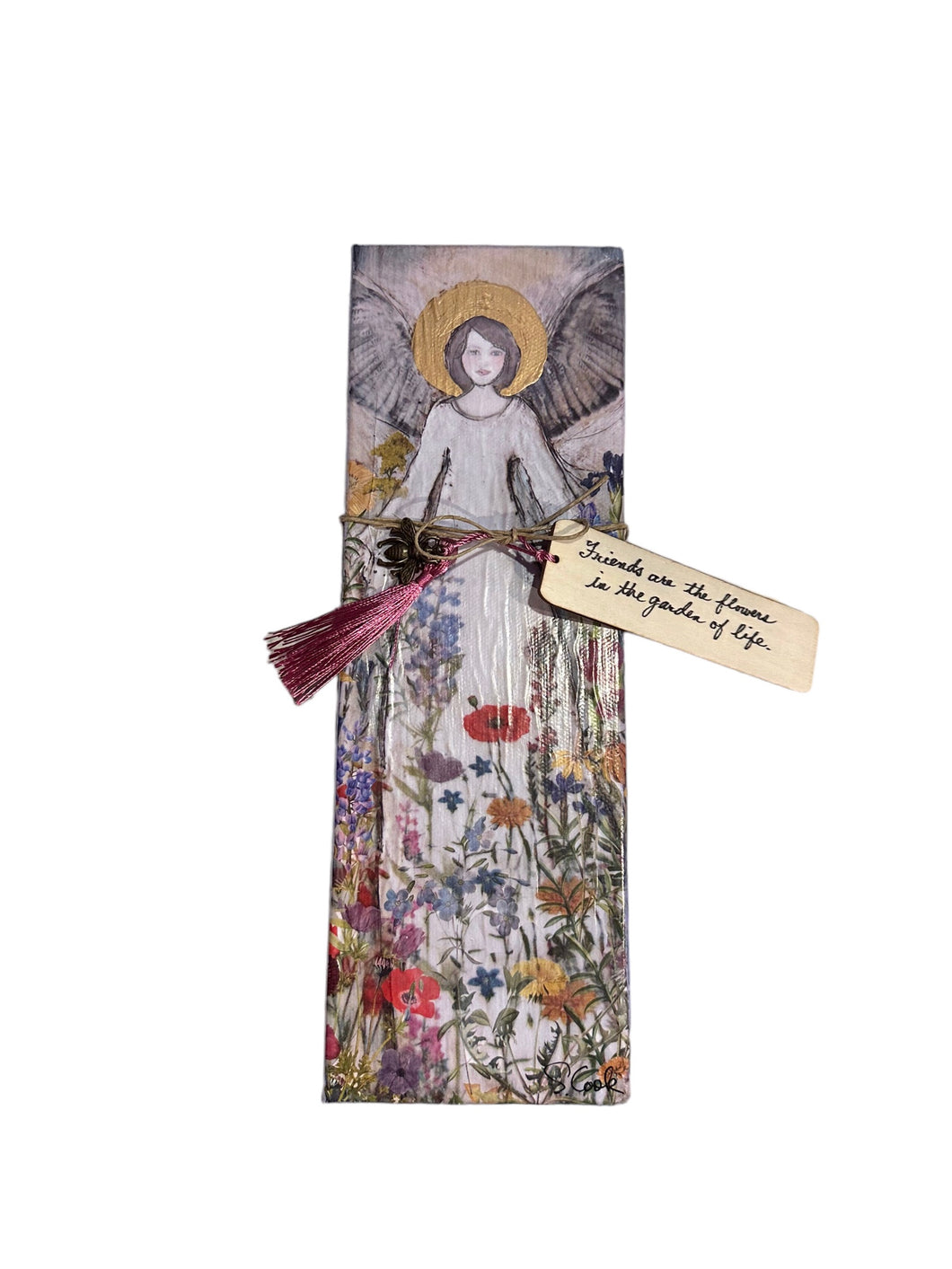Canvas Angel with Bookmark 