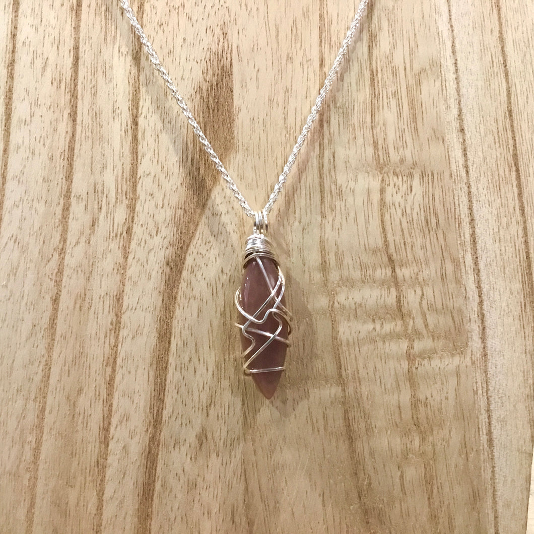 Peach Moonstone Pendant